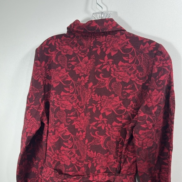 Soft Surroundings Marbury Duster Dark Red Coat size Small.NWT. - Picture 9 of 10